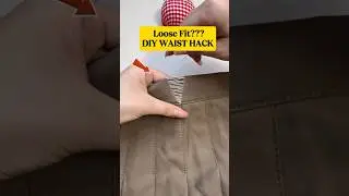 EASY Waist HACK: How to tighten the waist on a skirt? #shorts #sewing #sewingtutorial