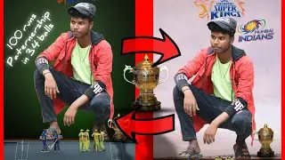 2021ipl cricket team photo editing tutorial on video ||mi vs CSK  photo editing||apu photography