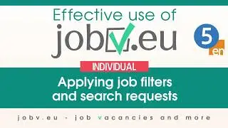 5. JOBV.EU: Using popular tags, ad filters and search requests