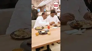 Malla Reddy sharing Food From His Friend  | #mallareddy #mallareddyspeech