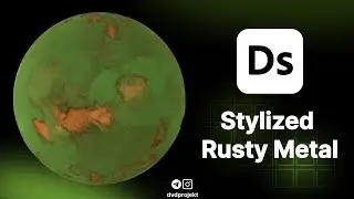 Rusty Metal Stylized - Arcane Style - in Substance Designer