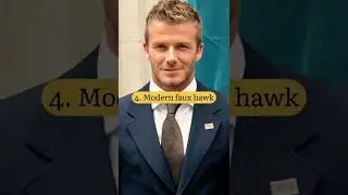 Best of iconic David Beckham's Hairstyles #shorts