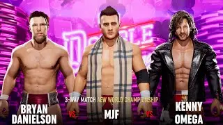 AEW Fight Forever Gameplay - Bryan Danielson vs MJF vs Kenny Omega