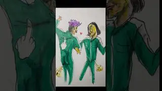 squid game 2 | funny drawings new 🤣🤣🤣 #squidgame #funny   #drawing #shorts #shorts
