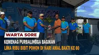 KEMENAG PURBALINGGA BAGIKAN LIMA RIBU BIBIT POHON DI HARI AMAL BAKTI KE 80
