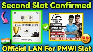 PMWI Second Slot New Criteria Revealed😍 Krafton Organising Lan Event 🔥#lan#pmwi #seconslot