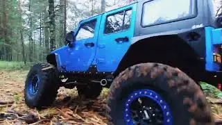 RC Forest Trophy Jeep Wrangler JK Rubicon Hobbywing Fusion SE system.