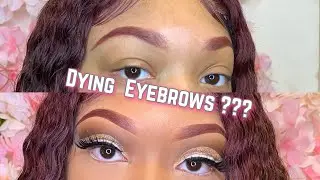 Burgundy Eyebrow Tutorial (EASY WAY) | Rubena Galore
