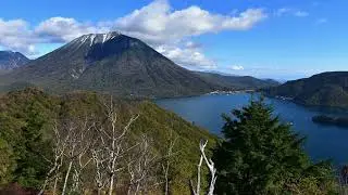 Mt Nantai from Mt Sha zan Tochigi Japan  4K time-lapse 20211024