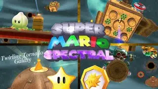 [Super Mario Spectral V1.6] Twirling Tornado Galaxy | Digga Leg's Spin Drill Escapade