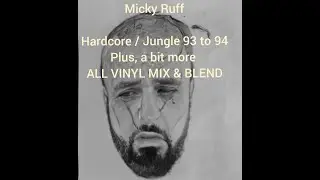 Hardcore / Jungle 93 to 94 plus a bit more (MICKY RUFF ALL VINYL MIX) #junglemusic #oldschool