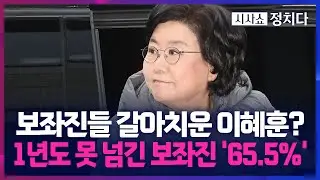 [시사쇼 정치다] 이혜훈 보좌진들, 절반 이상 1년도 못 버텨… 野 