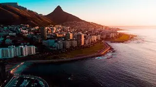 Seapoint Promenade Sunset, 4K | Cape Town, South Africa