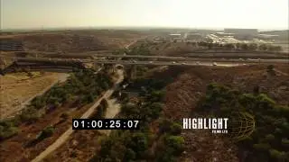 HD Aerial footage of israel: Road 6