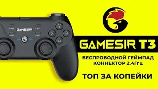 Беспроводной Геймпад Gamesir T3 с коннектором 2.4 Ггц. Тест-Обзор.