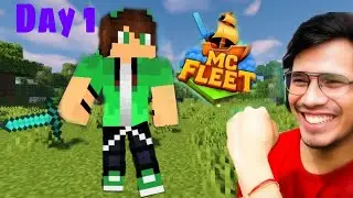My first day in MC fleet server | mujhe fans Mil Gaye | mrgamer | gamerfleet 