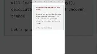 01 Grouping and Aggregation with pandas: Introduction to groupby()
