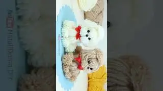 DIY Wool Dog 🐕| Easy & Cute Handmade Toy Tutorial  @LifeMadeEassyy #viralvideo #diy #trending