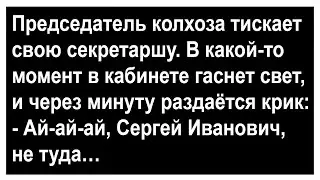 Про председателя колхоза и его секретаршу... Анекдоты! Сборник юмора!