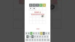 Let's play Wordle: a daily word game.