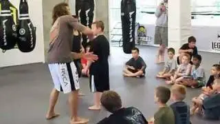Clay Guida Training his Kids Class at MMASTOP & Victory Party Beating Anthony Pettis