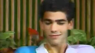 Pete Sampras - US Open 1990 trophy presentation