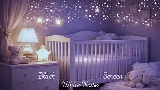 White Noise Baby Sleep 🖤 11 Hours to Soothe Infants All Night