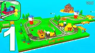 Rail Lands - Gameplay Walkthrough Part 1 Stickman Idle Rail Land Manager (iOS, Android Gameplay)