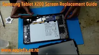 РУКОВОДСТВО ПО замене сломанного экрана планшета Samsung SM-X200 x 205 A8 | Ремонт Samsung в Гами...