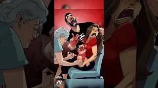 Husband wife and new guest every day moments || funny comics part 36