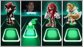 SHADOW VS SONIC VS KNUCKLES VS TILES  Tiles Hop EDM Rush