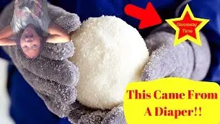 DIY DIAPER SNOW so EASY