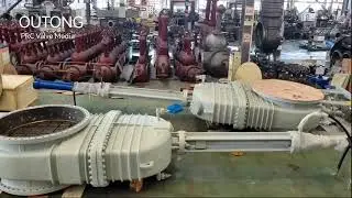 1500Z7B44Y-10V Parallel Slide Double Disc Gate Valve, Hydraulic Actuator OP.
