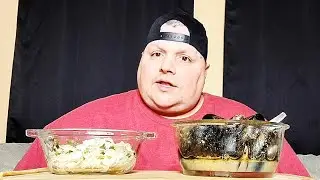 GARLIC BUTTER MUSCLES FROM ALDI'S PLUS FLY BY JING CHILI CRISP NOODLES MUKBANG!!!