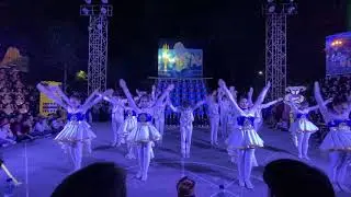 การแสดงของสาขาวิศวกรรมอุตสาหการในงานกีฬาฮาเฮ คณะวิศวกรรมศาสตร์ศรีราชา ประจำปี 2562
