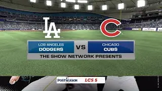Cubs vs Dodgers NLCS Game 5 | Mock MLB The Show 25 Postseason