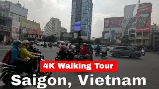 Saigon, Vietnam 4K Walking Tour | Phu Dong to Ben Thanh Market