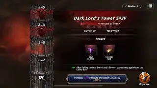 Dark Lord's Tower Novice: Floors 234 ~ 243 | Helios Patch Update | Sword Master Story