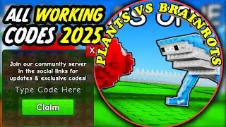 Plants vs Brainrots Codes September 2025 ⚠️New⚠️ ALL WORKING Roblox Plants vs Brainrots Codes 2025