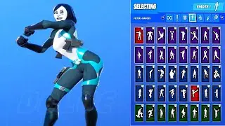 🔥 DOMINO SKIN SHOWCASE WITH ALL FORTNITE DANCES & EMOTES 😱