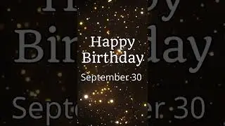 Happy Birthday! September 30 #happybirthday #highvybessociety #30 #september30 #septemberbirthday