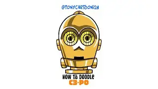 How to doodle C3-PO