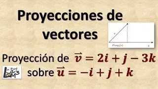 Proyección de un vector sobre otro vector | La Prof Lina M3