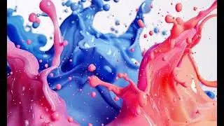 🎨 Explosive Color Splash! Abstract Liquid Background AI Video