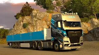 Morning Drive Through Scenic Greek Mountains | MAN Truck | Euro Truck Simulator 2 1.53 #ets2