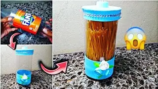 Porta Macarrão de garrafas pet/porta alimentos, artesanato com garrafa pet