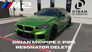 2025 BMW M2 DINAN 3&rdquo; X-pipe Midpipe Sound Review!