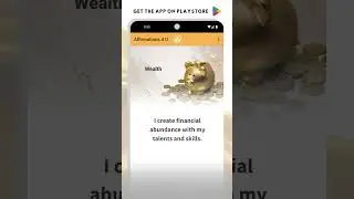 COMMENT &ndash;&ldquo;Affirmations&rsquo; to get FREE!! App.