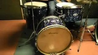 JOHN GREY BROADWAY DRUM KIT  1961  BLUE PEARL