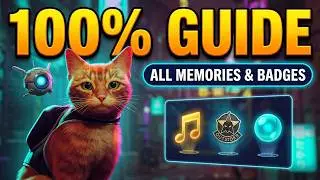 Stray Full Game Walkthrough Gameplay 100% | All Memories | Music Notes | Badges